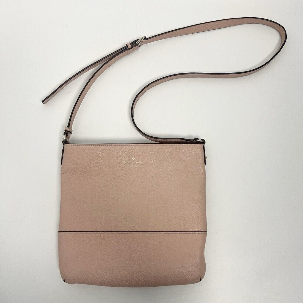 Kate Spade New York Purse Pink Pebbled Leather Southport Ave Cora Crossbody Bag
